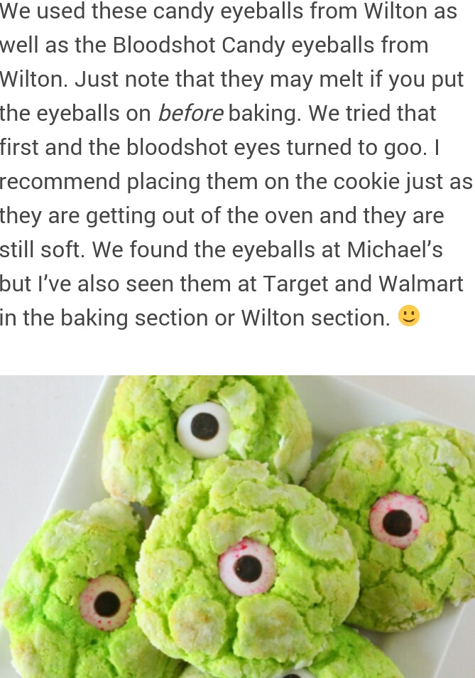 ULTIMATE OOYE GOOEY MONSTER EYE COOKIES