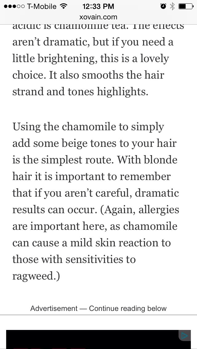 Dye Hair With Tea🙆