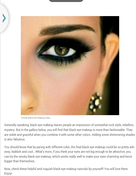 Top Ten Amazing Black Eye Makeup Tutorials!!!!!