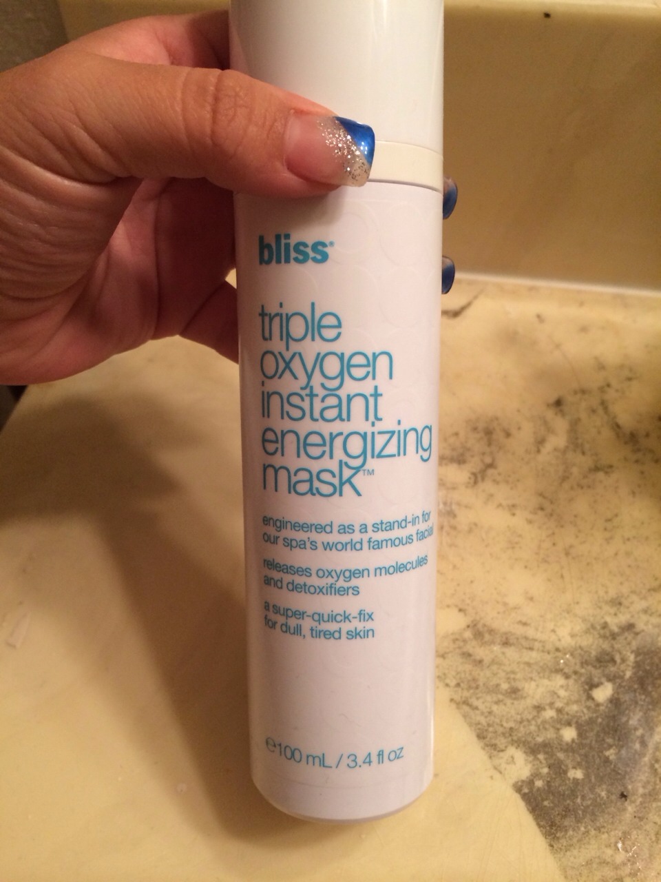 I like to follow with bliss triple oxygen instant energizing mask .. This is also a bottle of awesomeness and kind of makes me feel like a kid again when it foams up all over my face.