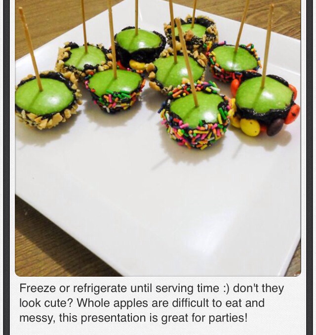How To Make Mini Chocolate Dipped Apple Pops