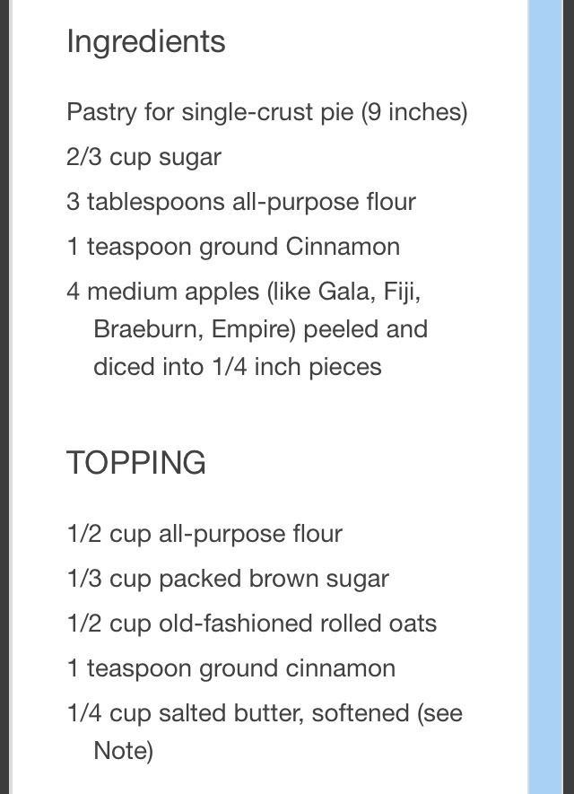 Apple Crisp Pizza