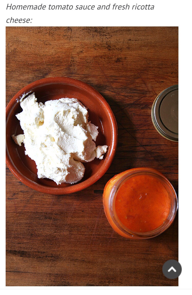 Pizza Margherita, Homemade Tomato Sauce And Homemade Ricotta.