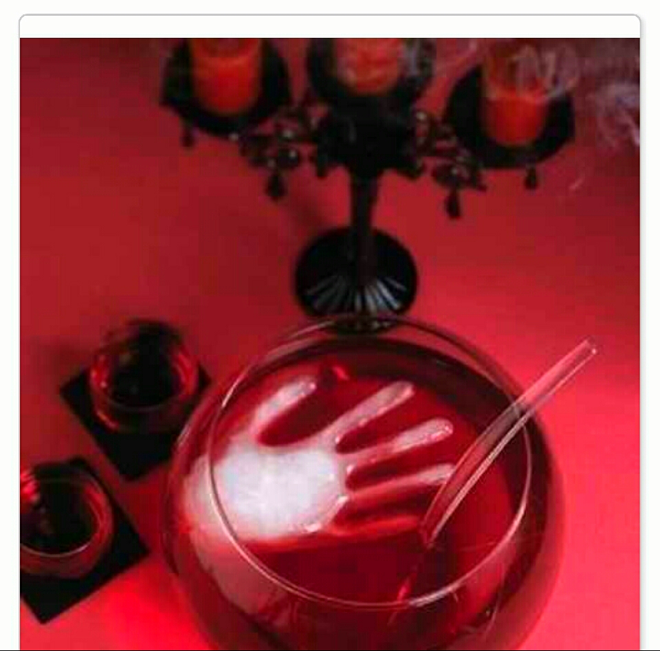 a frozen glove makes for some creepy ice!