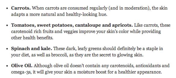 Eat Your Way Through A Natural Tan!