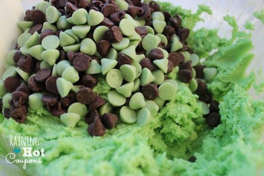 Mint Chocolate Chip Cookies 