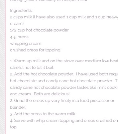 Cookies And Cream Hot Chocolate 