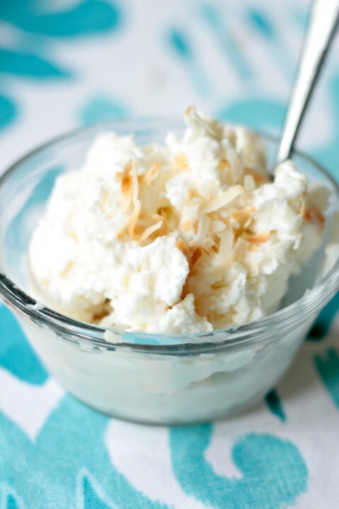 Three Ingredients Coconut Ice cream. 🍨