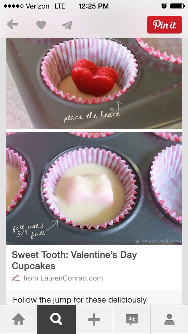 Surprise V-day Cupcakes