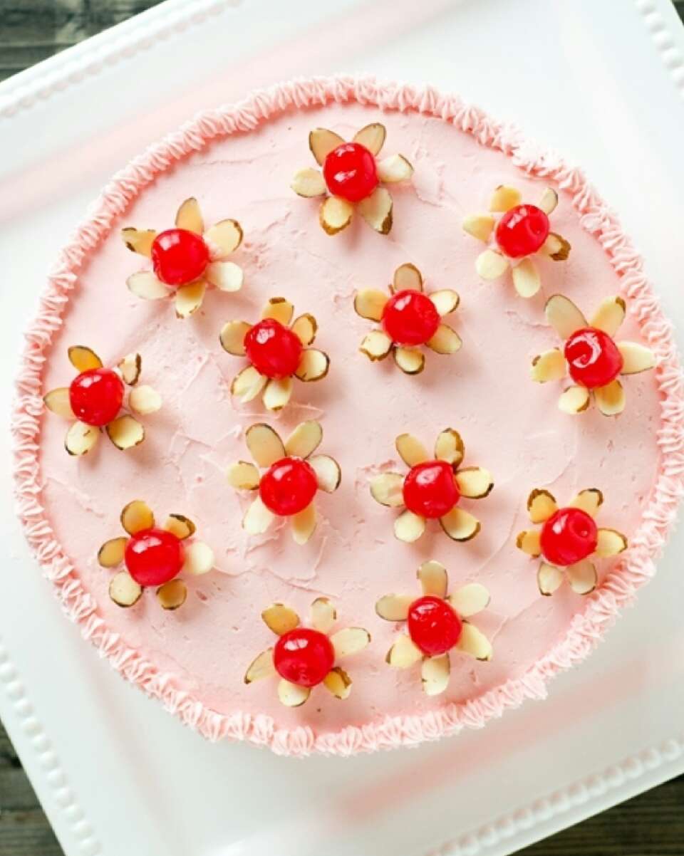CHERRY ALMOND CAKE! 