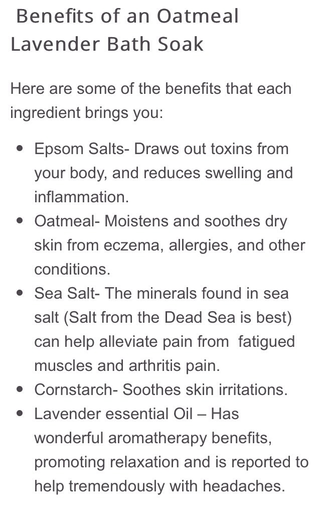 OATMEAL & LAVENDER BATH SOAK ~ DIY 💜🛀💜