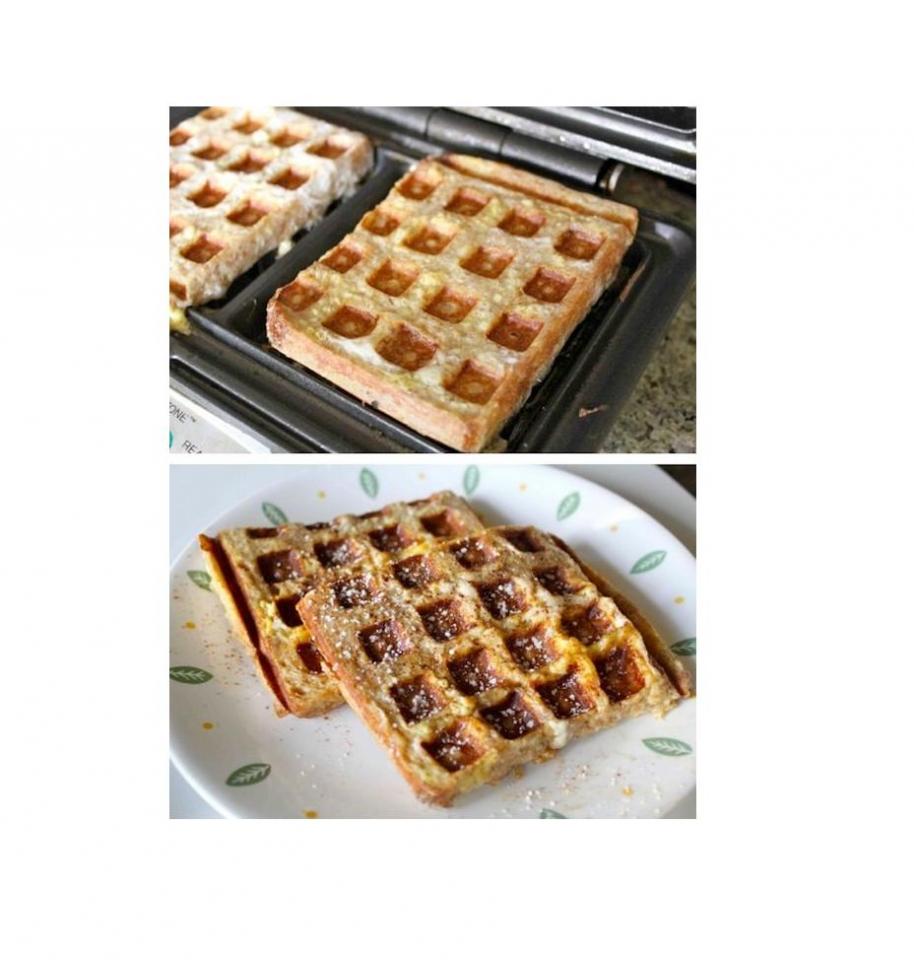 Waffled French Toast

French toast, waffle style.