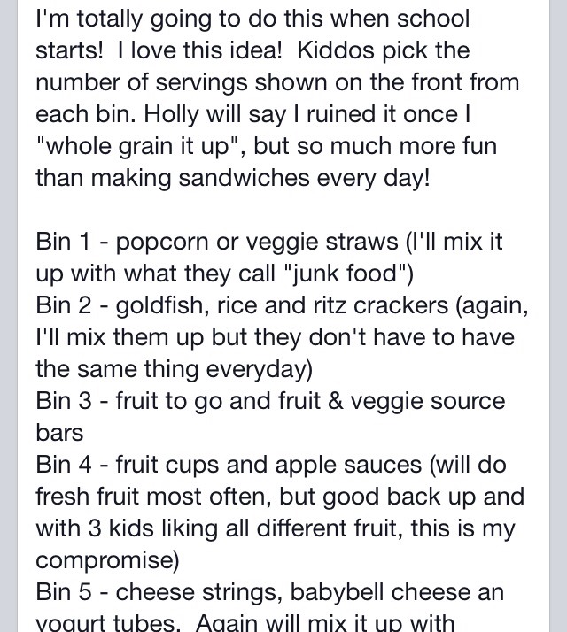 Great Idea For School Lunches!!! 😊