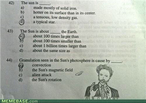 Funny Test Answers