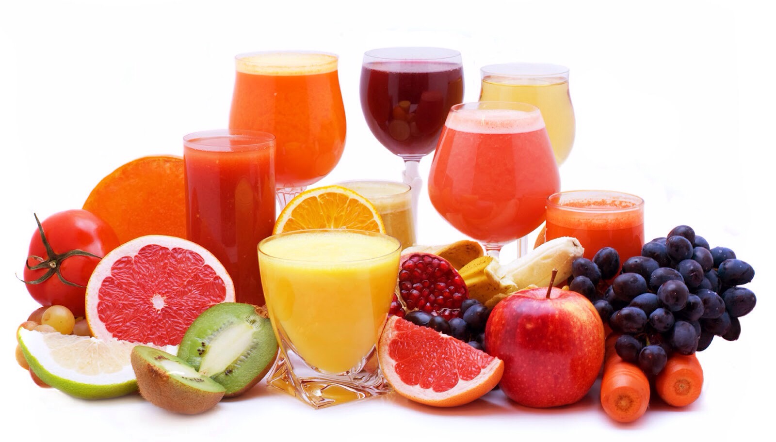Enjoy the drinks and make sure to juice them fresh! Eat normal meals during breakfast and drink juices from 6pm onwards (or everytime you're hungry after 6pm)