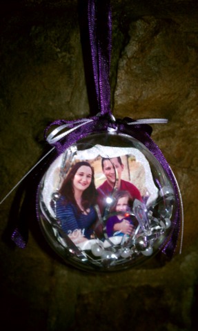 Photo Ornament Idea Using Clear Bulb 🎄