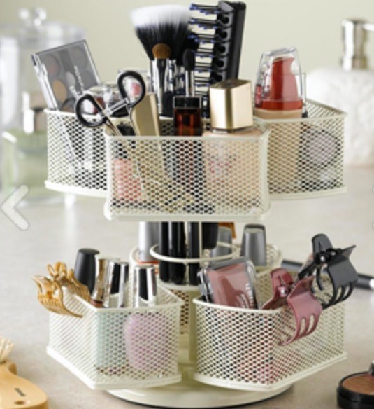 Spinning Makeup Organizer/Carousel, $34.95, problemsolvers.com