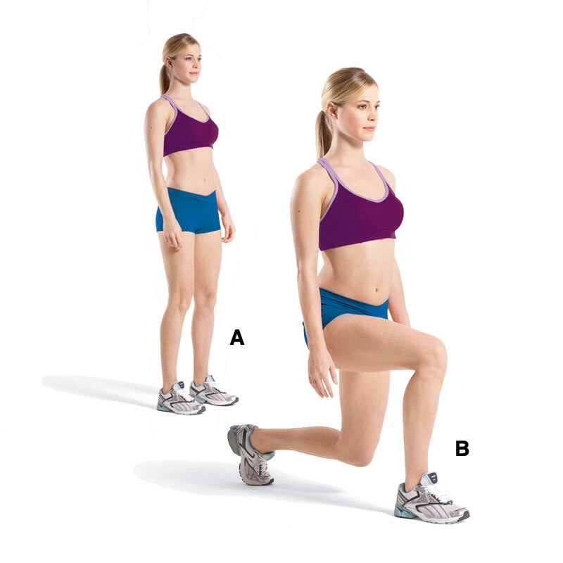 30 Forward Lunges. 