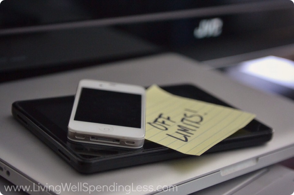  9). Turn off electronics.
This includes television, smart phones, computers, and tablets, or even video games.  We’ve become so accustomed to having an endless stream of technology at our fingertips that sometimes we forget that we don’t need to be connected all the time.

