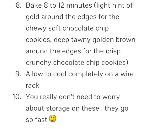 Best Chocolate Chip Recipe!! 
