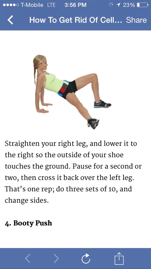 4 Moves To Get Rid Of Cellulite