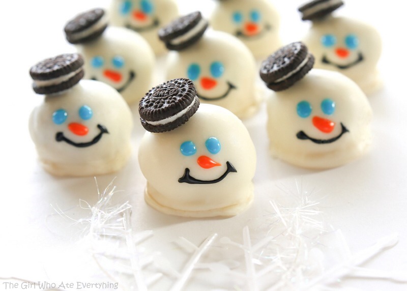 Melted Snowman Oreo Balls. #tipit