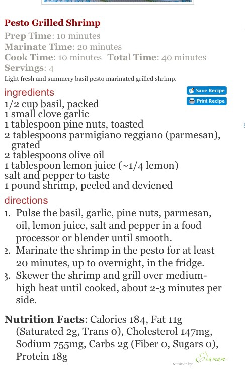 🍤🍤PESTO GRILLED SHRIMP🍤🍤