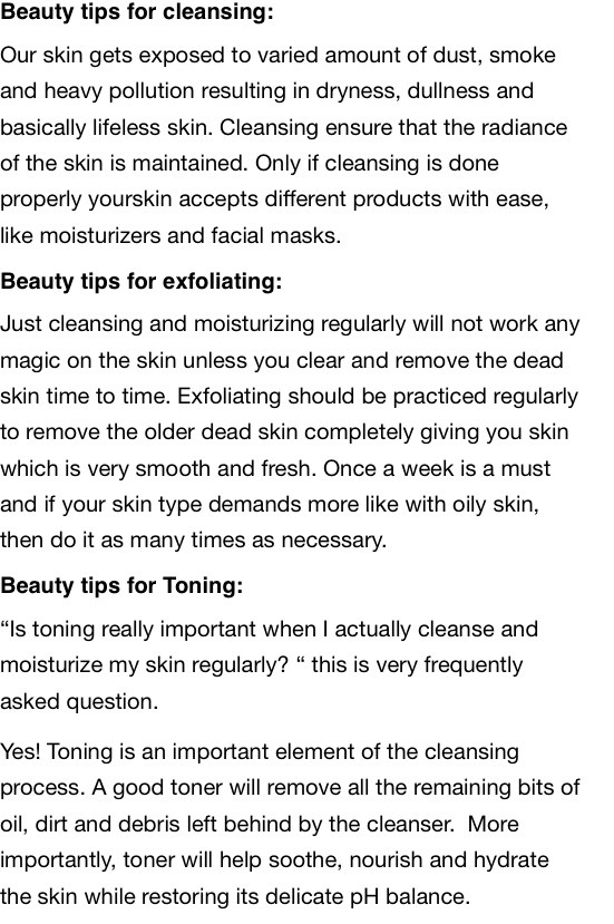Essential Beauty Tips