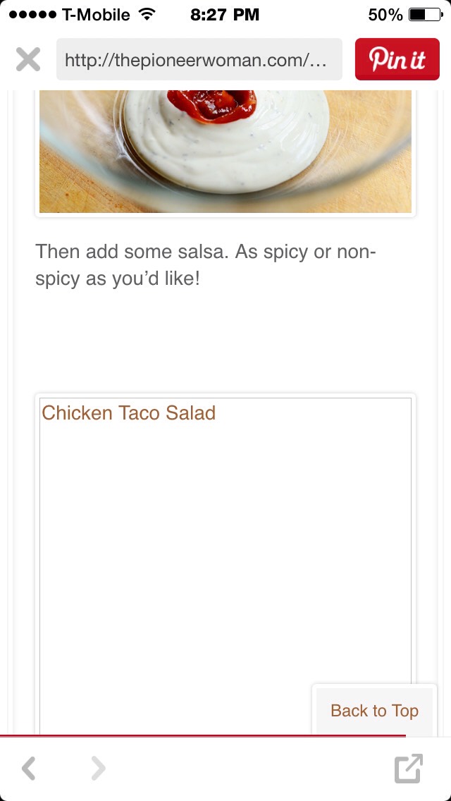 ❤️️Chicken Taco Salad❤️