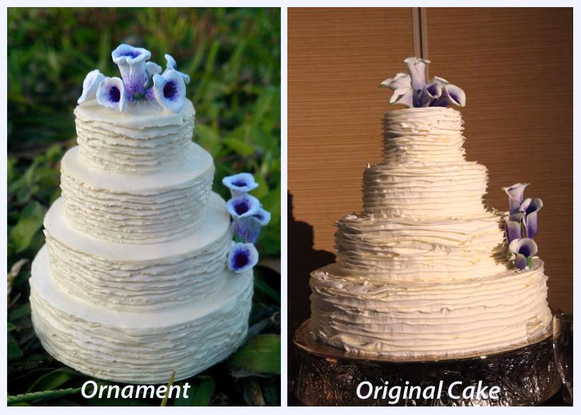 Have Your Wedding Cake Made Into An Ornament!