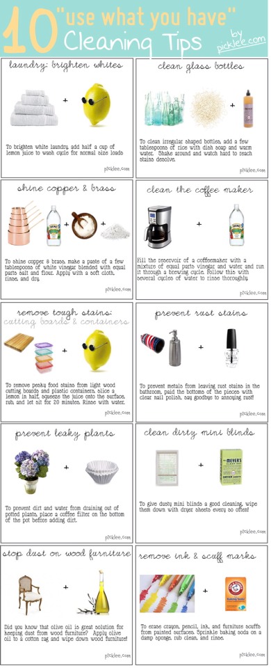 Cleaning Tips For The House