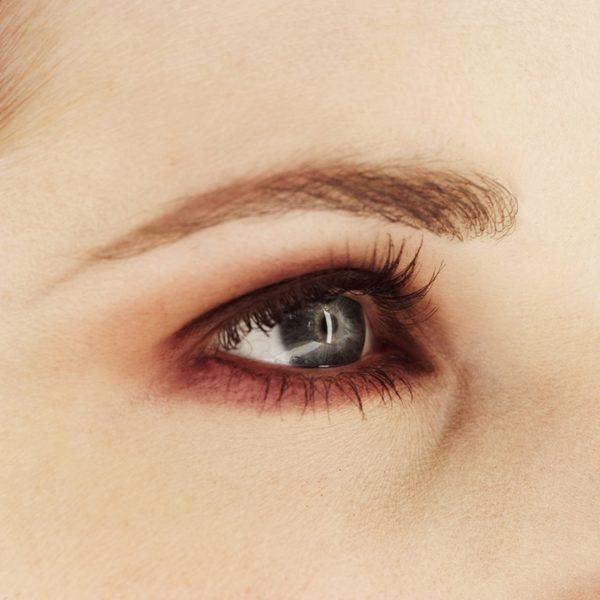For a more natural look, simply use an angled brush and some powder to lightly fill in sparser areas. Try to avoid covering the very start of the brow if you want a really natural look.