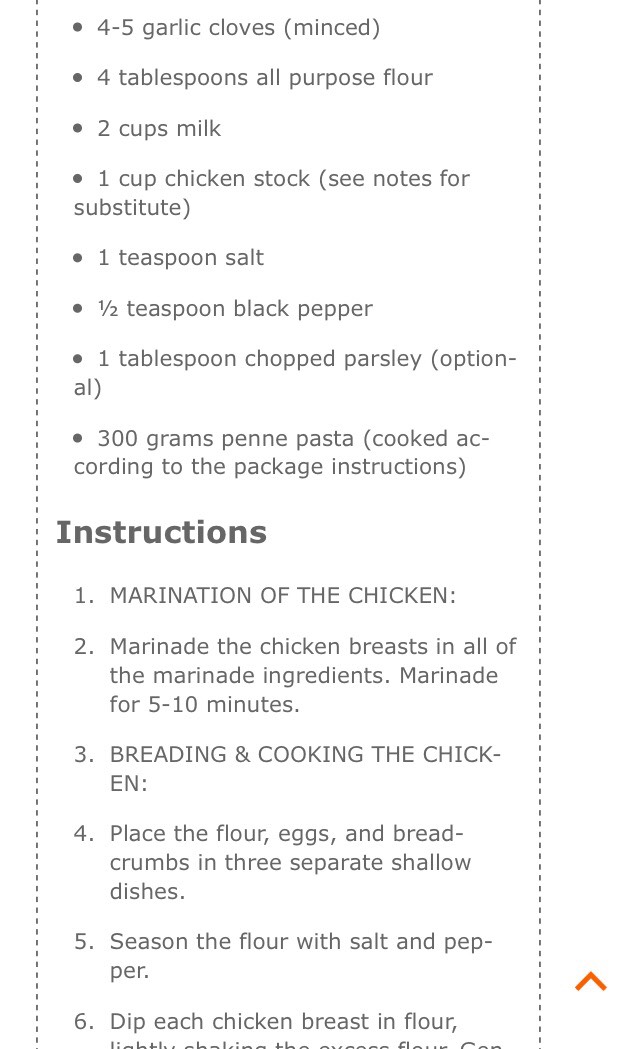 Lemon Chicken With Penne Pasta 
