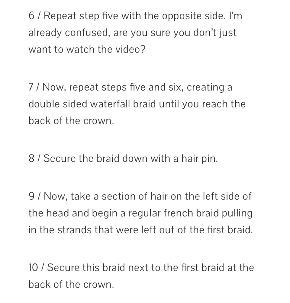 Double Waterfall Triple French Braid Bun. Step By Step. 😍