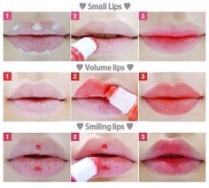 Different Ways To Get Fuller Lips Tutorials ππππ