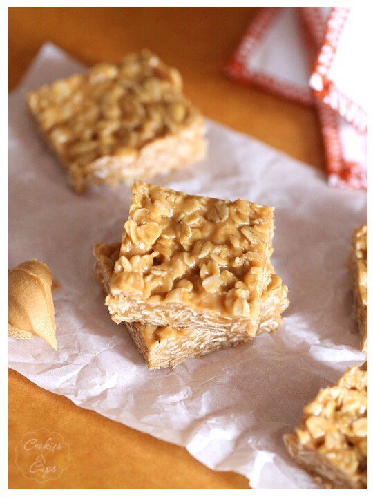 Healthy & Yummy 3 Ingredient Peanut Butter Oat Squares 💃