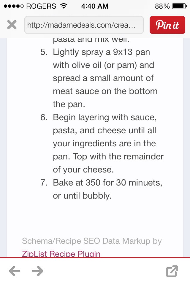 Cream Cheese Pasta Bake!