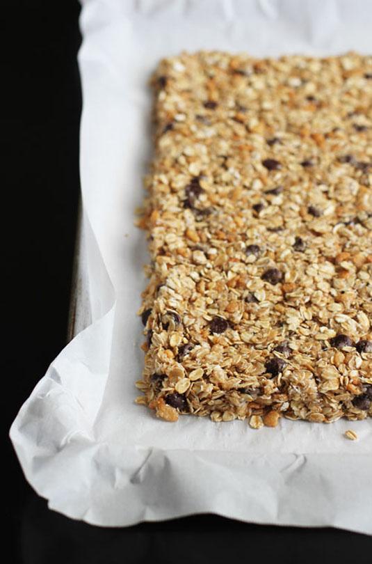 11. Use wet hands to easily work with sticky food like fudge and granola bars.