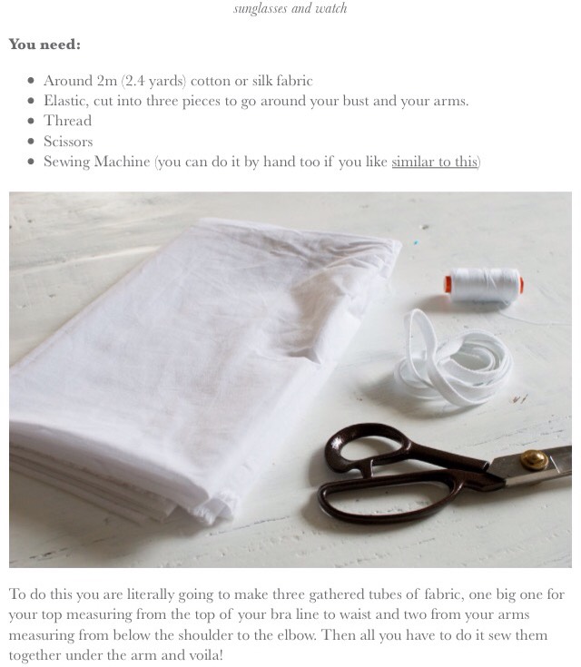 Super Simple DIY Off The Shoulder Top