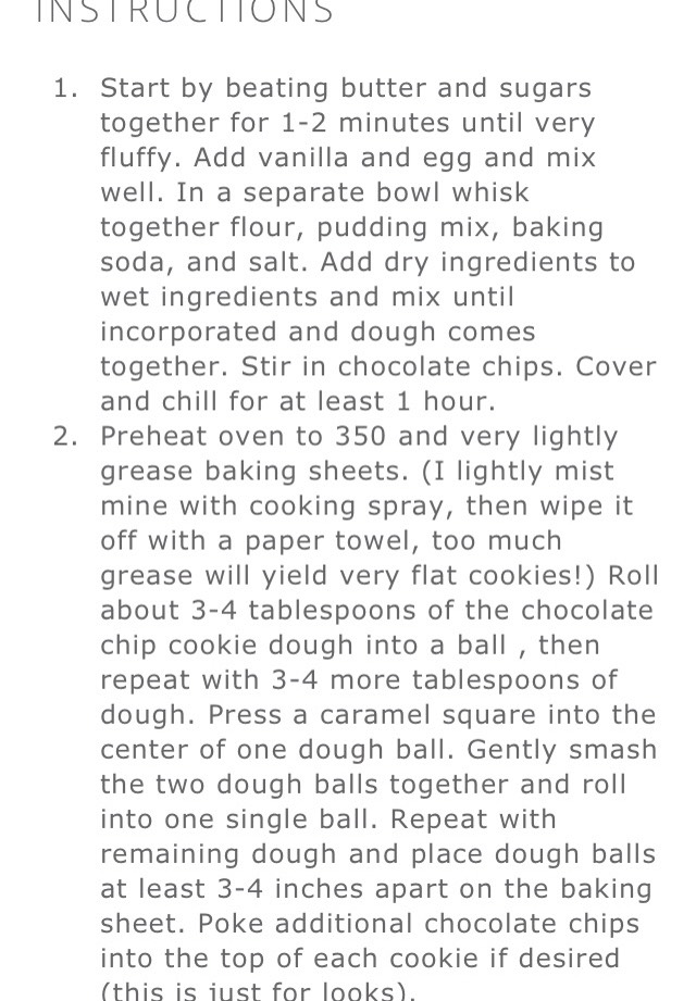 Gooey Salted Caramel Stuffed Chocolate Chip Cookies 