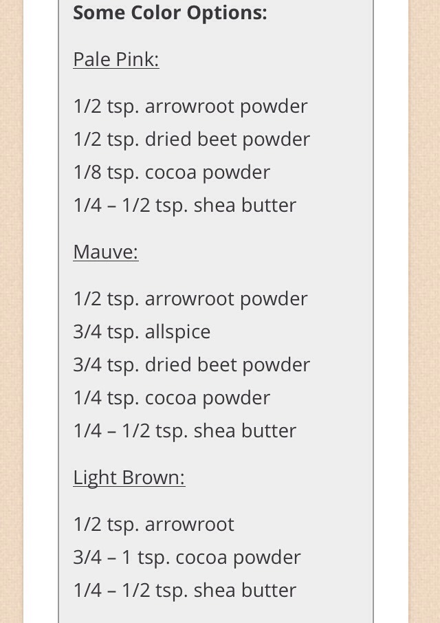 All Natural Homemade Eye Shadow 