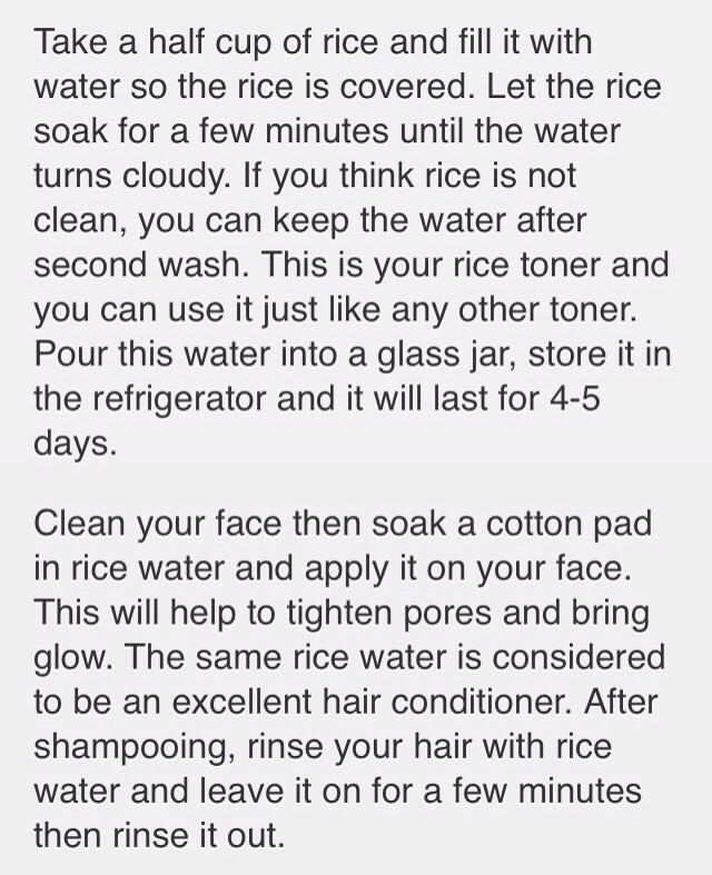 RICE WATER TONER 💁👍😍👌🙋