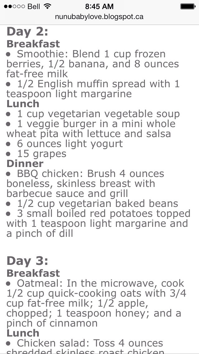 Lose 20lbs In 7 Days: Meal Plan 💃