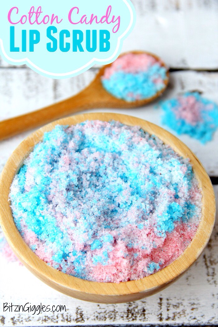 COTTON CANDY LIP SCRUB ~ DIY 💚💜💛
