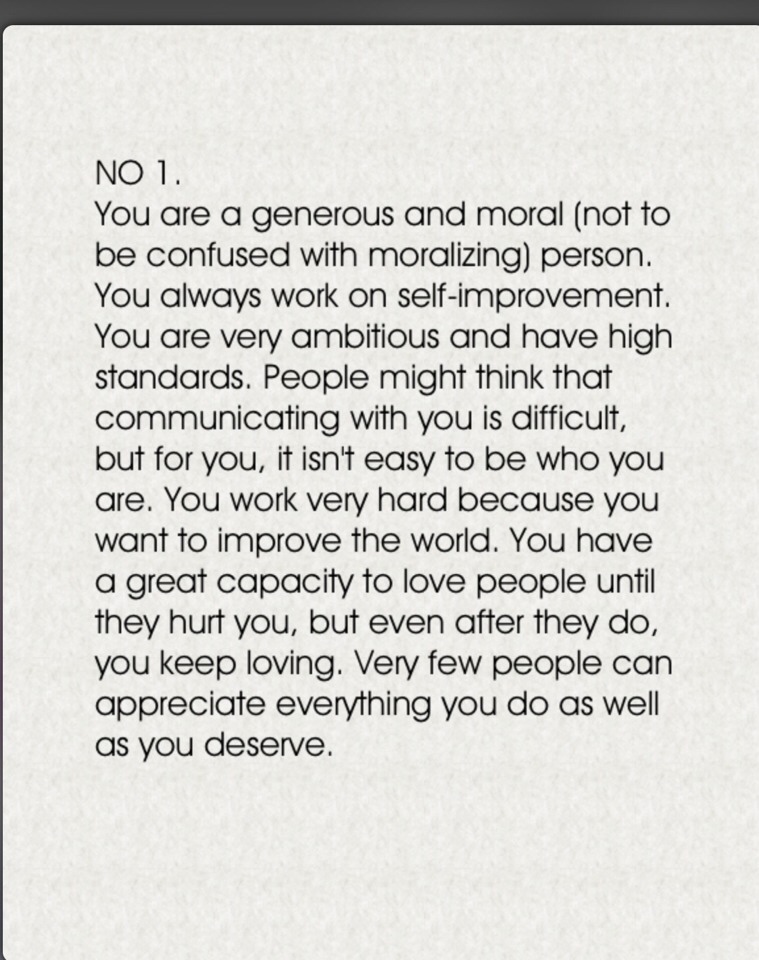 Personality Test (omg It Works So Well)