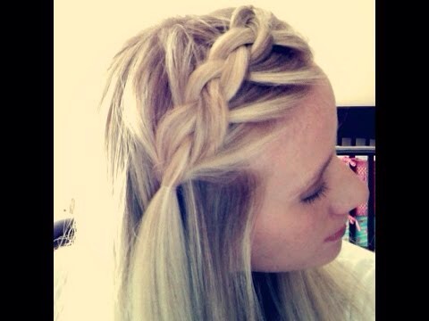 Braid bangs back to keep sweat away, which can lead to acne and breakouts