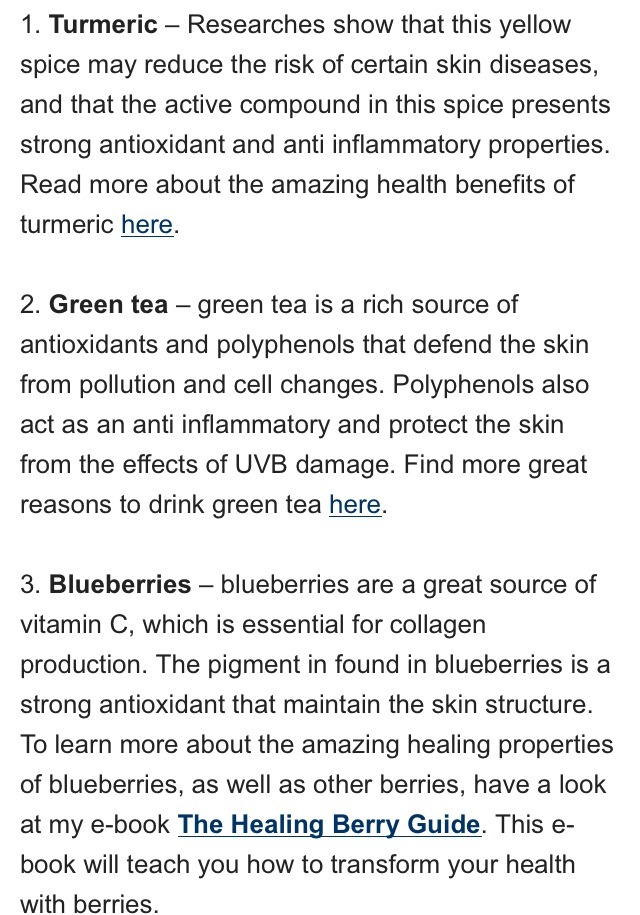 Top 10 Super Foods To Get The Best Skin Ever!