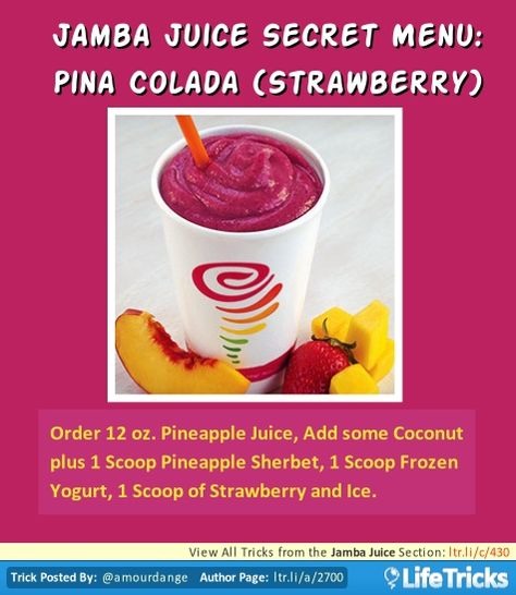💟✨Jamba Juice Secret Menu & How To Order/ Make Them✨💟