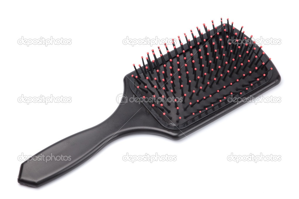 Hair brushes with tips on the end are bad for your hair because hair easily gets snagged and ripped out around those offending circles.