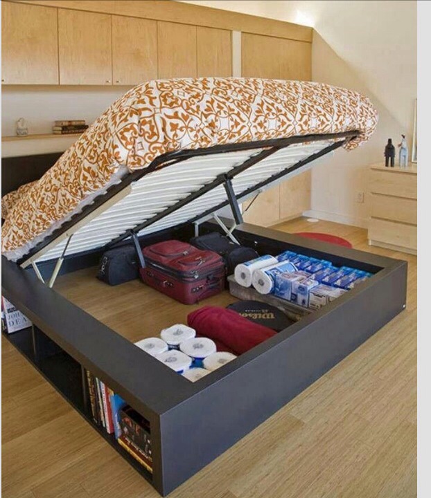Under the bed storage 